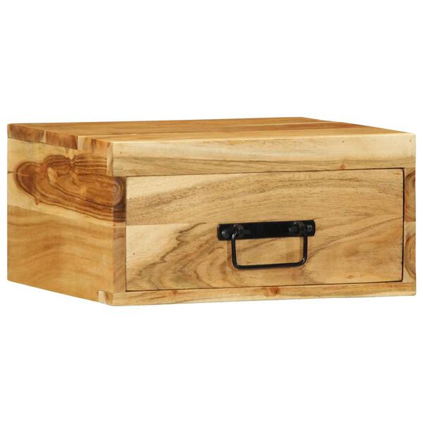 vidaXL Ścienne szafki nocne, 2 szt., lite drewno akacjowe