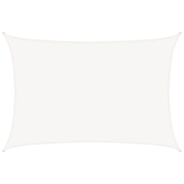 vidaXL Żagiel przeciwsłoneczny, 160 g/m&sup2;, biały, 5x7 m, HDPE