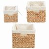 vidaXL Kosze do przechowywania 3 pcs Naturalny 35 x 30 x 25 cm