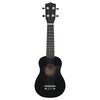 vidaXL Ukulele sopranowe z pokrowcem, dla dzieci, czarne, 23"