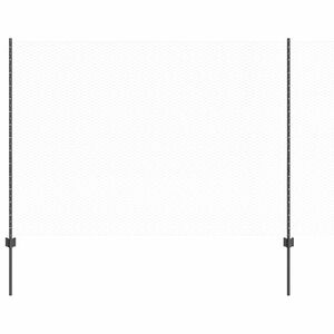 vidaXL Sześciokątne ogrodzenie z słupkiem 50 x 1,5 m Stal pokryta PVC