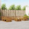 vidaXL Zestawy sof 10 pcs Naturalny Lite Drewno Akacji
