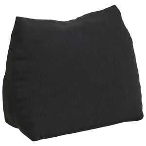vidaXL Poduszka na plecy Czarny 45 x 20 x 35 cm Tkanina sztruksowa