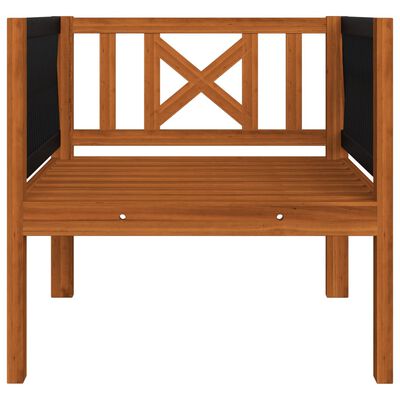 vidaXL Krzesło ogrodowe z poduszką, lite drewno akacjowe
