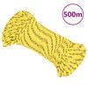 vidaXL Linka żeglarska, ż&oacute;łta, 4 mm, 500 m, polipropylen