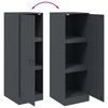 vidaXL Szafka, antracytowa, 34,5x39x107 cm, stal
