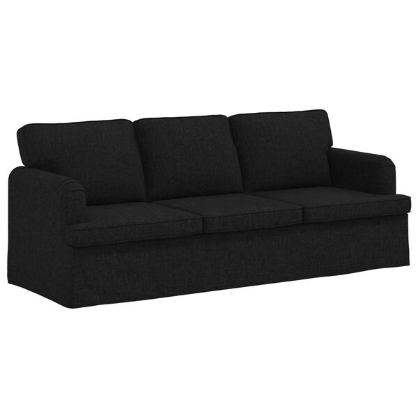 vidaXL Sofa 180cm Czarny Metal