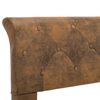 vidaXL Rama ł&oacute;żka, brązowa, sztuczna sk&oacute;ra zamszowa, 180 x 200 cm