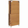 vidaXL Highboard z szufladą Stare drewno 69,5 x 34 x 180 cm