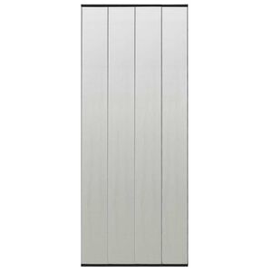 vidaXL Moskitiera na drzwi, z siatką, czarna, 100x220 cm, poliester