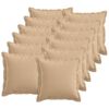 vidaXL Poszewka na poduszkę 12 pcs HOUTEN kremowy 40 x 40 cm