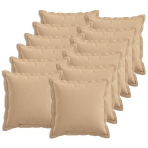 vidaXL Poszewka na poduszkę 12 pcs HOUTEN kremowy 40 x 40 cm
