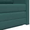 vidaXL Sofa Bed 110cm Ciemna zieleń tkanina