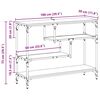 vidaXL Konsola Stare drewno 100 x 30 x 75 cm Materiał drewnopochodny