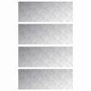 vidaXL Stopień 4 szt. 80 x 30 cm Srebrny Aluminium Prostokątny