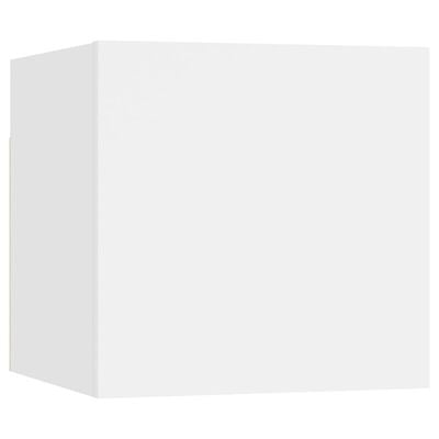 vidaXL Szafki nocne, 2 szt., białe, 30,5x30x30 cm, płyta wiórowa