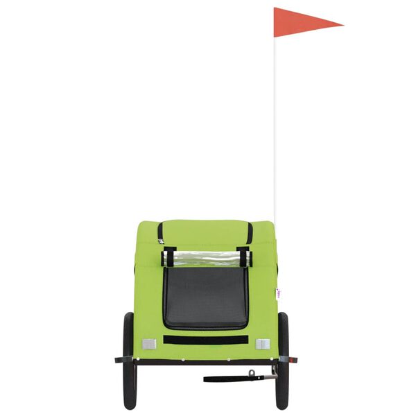 vidaXL Przyczepka rowerowa dla zwierząt, tkanina Oxford i żelazo