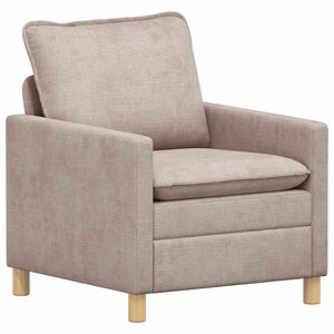 vidaXL Sofa Beżowy 76 x 81 x 87,5 cm Poliester