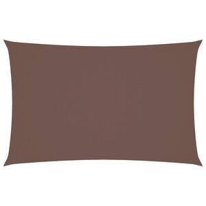 vidaXL Prostokątny żagiel ogrodowy, tkanina Oxford, 4x7 m, brązowy