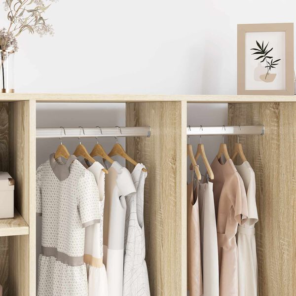 vidaXL Drążek do szafy 12 pcs Srebrny 764 x 15 x 29 mm Stop Aluminium