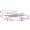 vidaXL Ramka ł&oacute;żka Woskowy Brąz 200 x 210 cm Lite drewno sosnowe