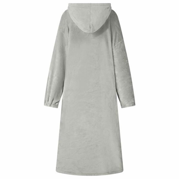 vidaXL Bluza-koc Szary l Flanela