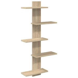 vidaXL P&oacute;łka wisząca dąb Sonoma 48,5 x 15 x 101 cm Drewno inżynieryjne