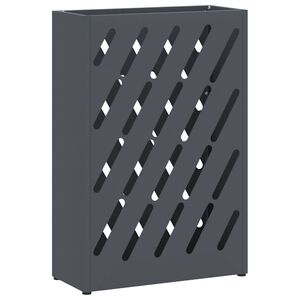 vidaXL Stojak na Parasol Deszczowy antracytowy 28 x 12 x 41 cm Stal