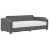vidaXL Sofa z materacem, ciemnoszara, 90x190 cm, tkanina