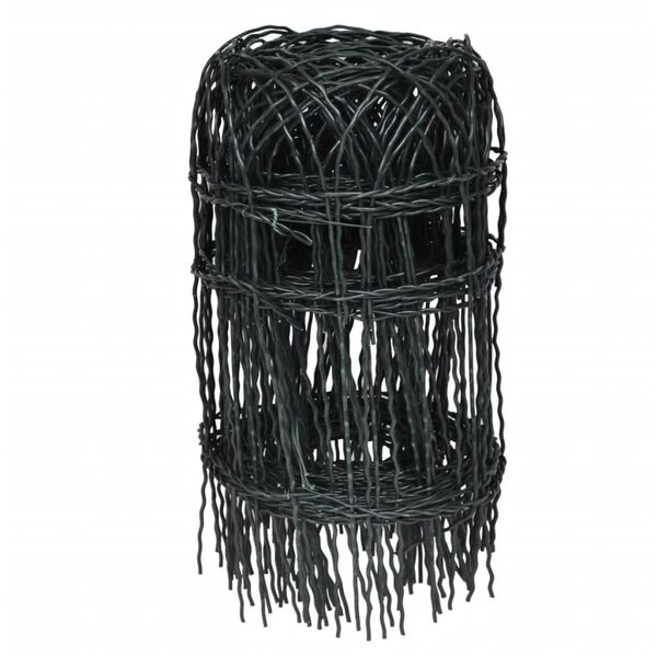 vidaXL Obrzeże ogrodowe, malowane proszkowo żelazo, 25 x 0,4 m