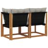 vidaXL Modułowa sofa na zewnątrz z poduszką 2 Sztuka Naturalny