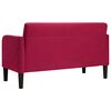 vidaXL Sofa dwuosobowa wino czerwone 109 cm aksamit