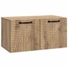 vidaXL Szafka RTV montowana na ścianie 59,5 x 31 x 30 cm Dąb artisan