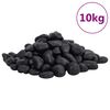 vidaXL Polerowane kamyki, 10 kg, czarne, 2-5 cm