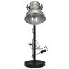 vidaXL Lampa stołowa, 25 W, srebrny vintage, 17x17x60 cm, E27