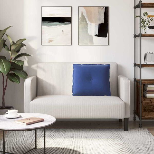 vidaXL Poduszka na plecy Niebieski policyjny 60 x 50 cm