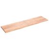 vidaXL Blat do stołu, jasnobrązowy, 200x50x(2-4)cm, lite drewno dębowe