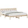 vidaXL Ramka ł&oacute;żka Brązowy 200 x 200 cm Lite drewno sosnowe