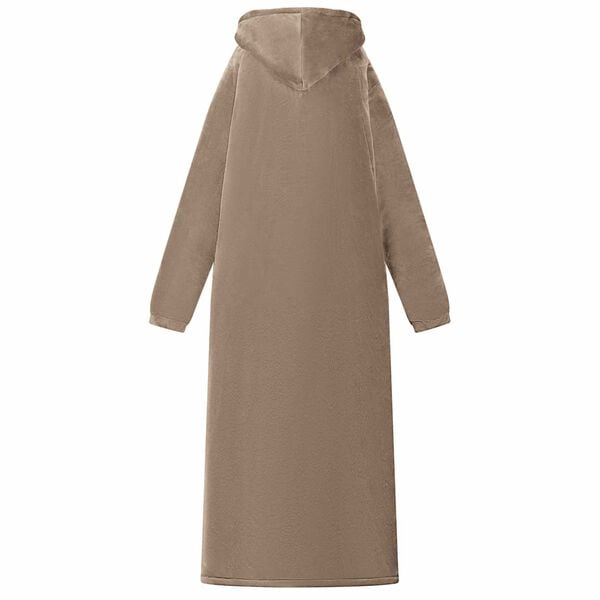 vidaXL Bluza-koc Camel 150 x 87 cm Fleece i Flanela
