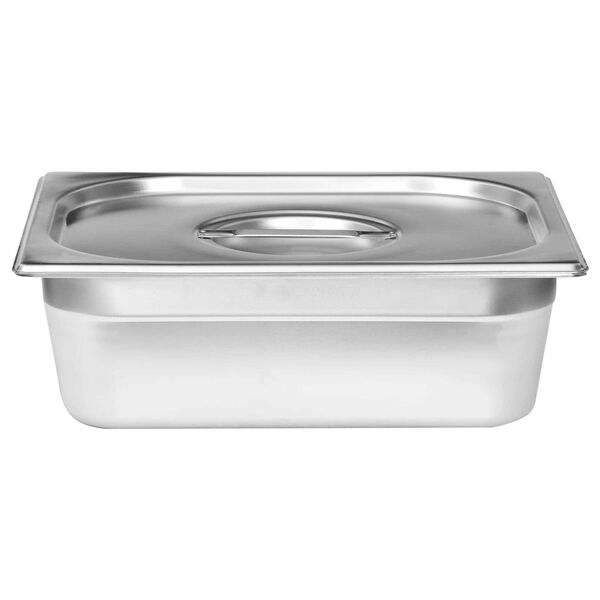 vidaXL Naczynia Chafing Srebrny Stal nierdzewna