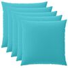 vidaXL Poszewka na poduszkę 6 pcs HEERLEN Turkusowy 60 x 60 cm