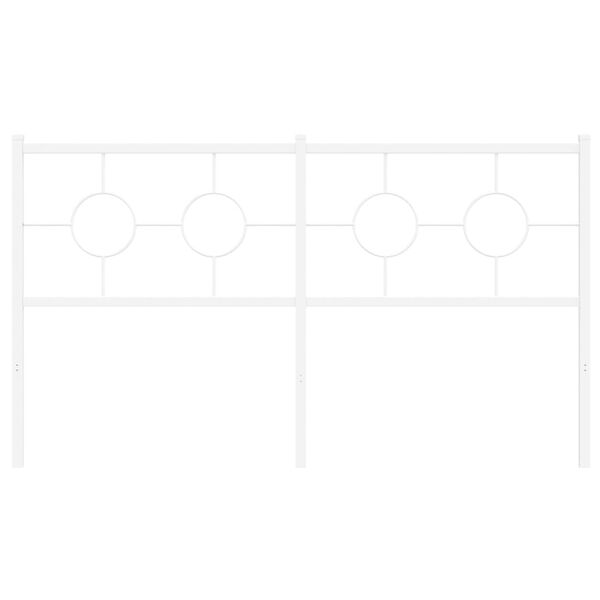vidaXL Metalowe wymienne wezgłowie, białe, 160 cm