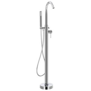 vidaXL Bateria wolnostojąca do wanny, stal nierdzewna, 118,5 cm