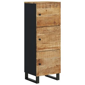 vidaXL Szafka z 3 drzwiczek, 40x33x110 cm, lite drewno mango i żelazo