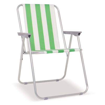 vidaXL Składane krzesła kempingowe, 2 szt., stalowe, 52x62x75 cm