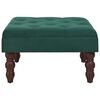 vidaXL Stołek, ciemnozielony, 60x60x36 cm, aksamit