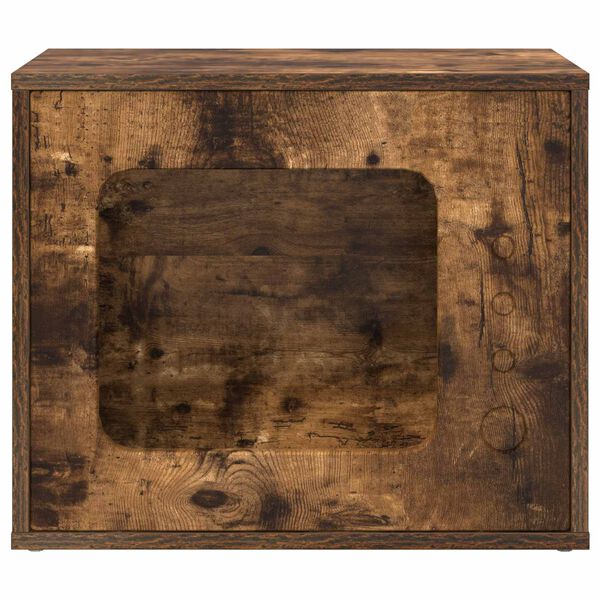 vidaXL Koty Dom Dąb wędzony 51 x 30 x 42 cm Materiał drewnopochodny