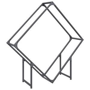 vidaXL Stojak na drewno opałowe antracyt 100x25x100 cm