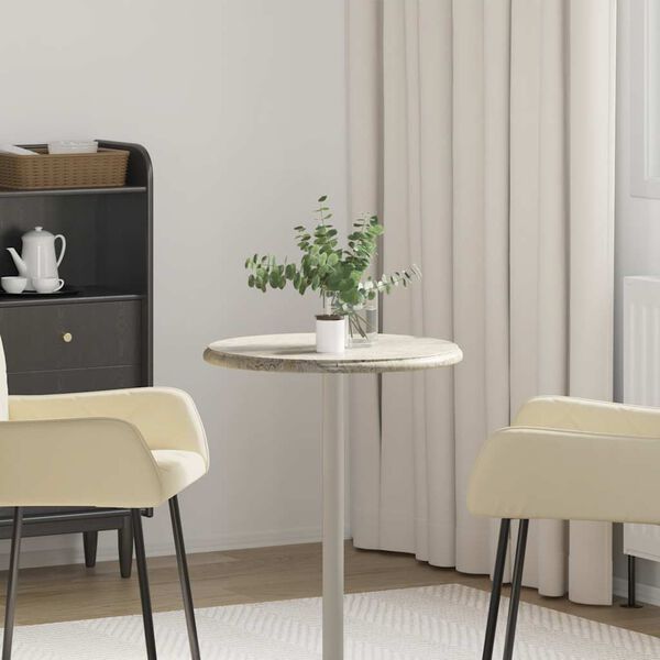 vidaXL Blat do stołu, szary, &Oslash;50 x 2,5 cm, marmur