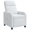 vidaXL Fotel recliner Biały tkanina